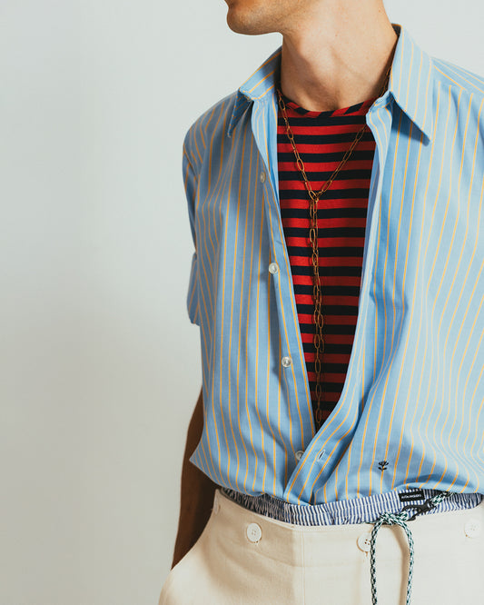 RE: Oxford in blue and yellow stripe