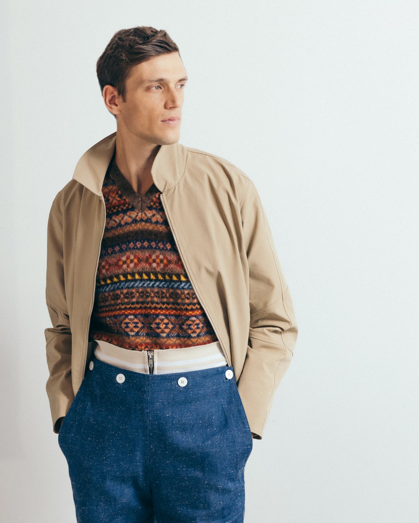 Frank pant in cloud denim