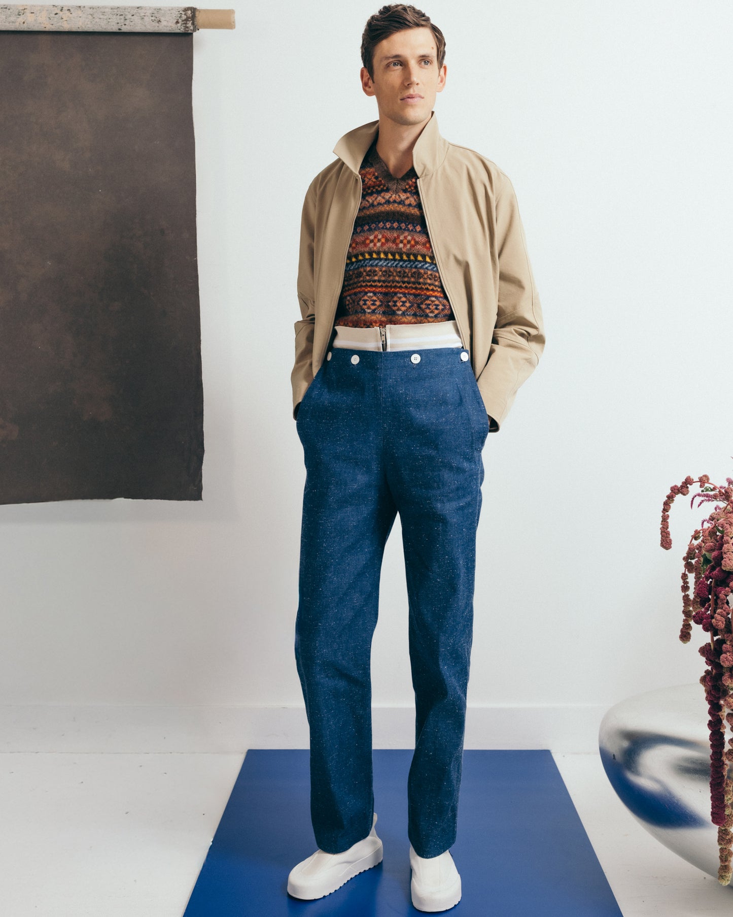 Frank pant in cloud denim