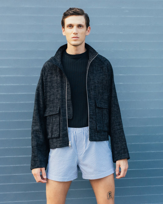 Pablo short in seersucker