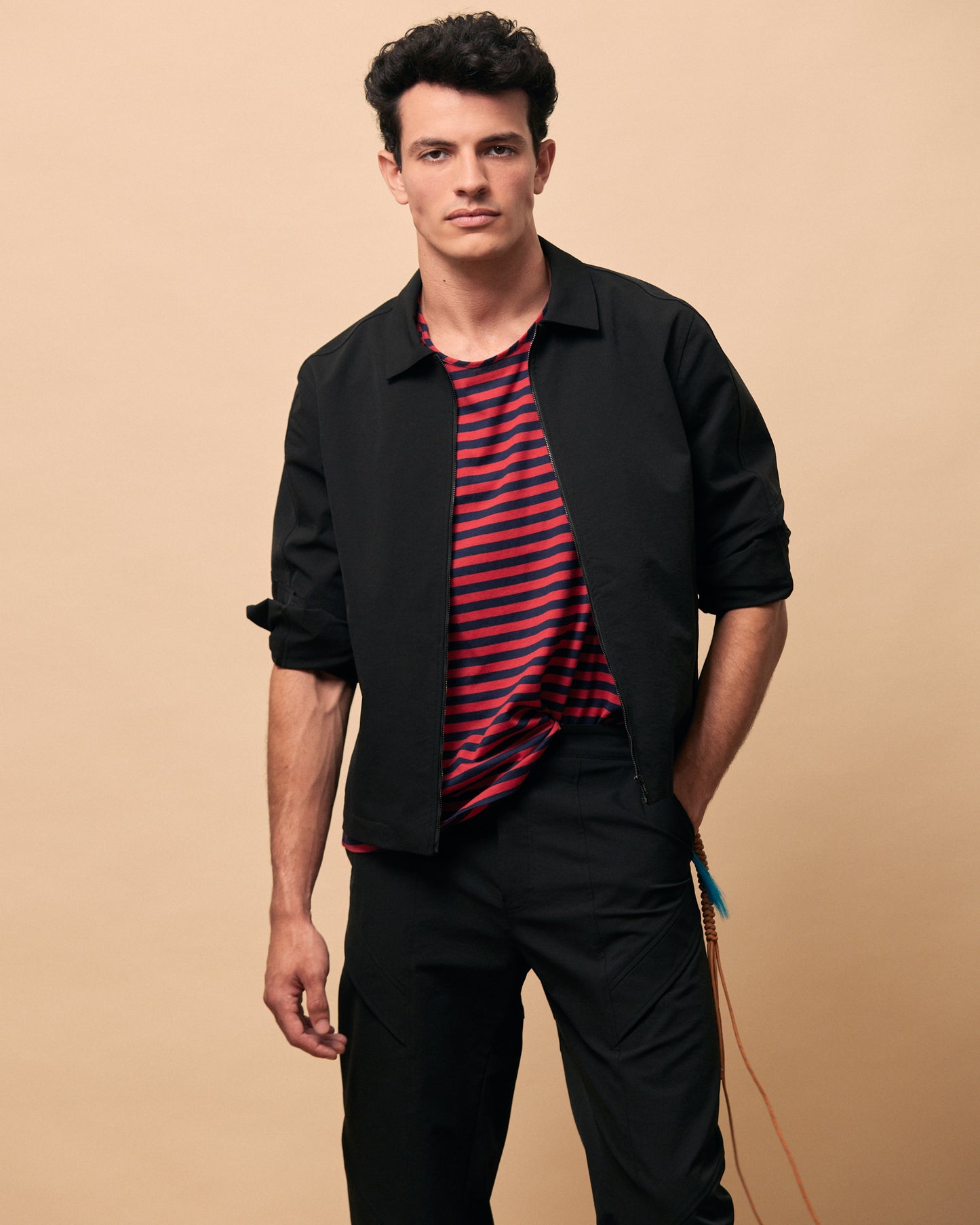 Elvis shirt jacket in black