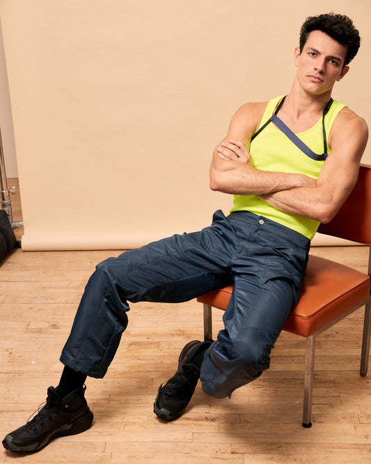 Elvis Pant - Navy Satin