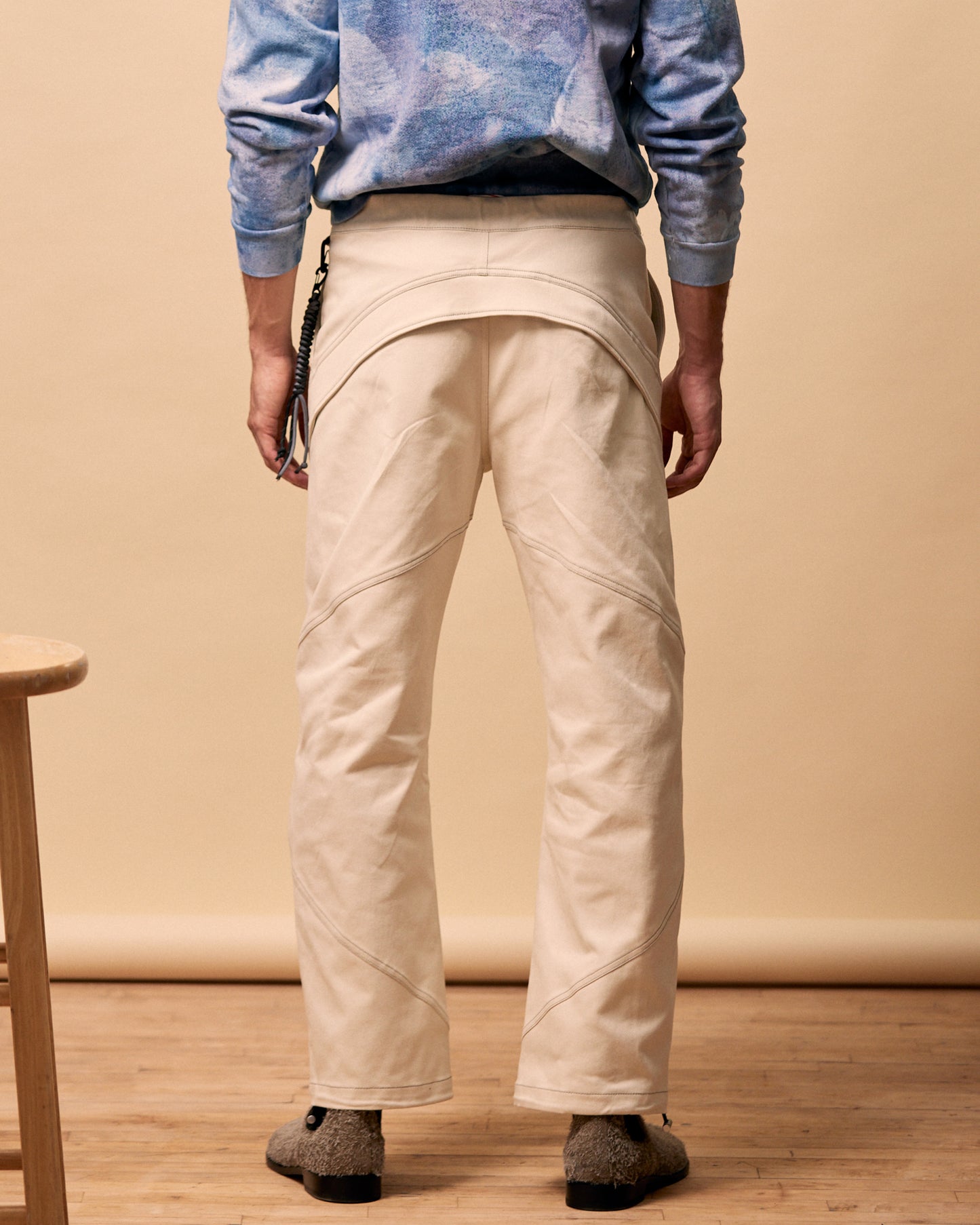 Pant in Oat Twill