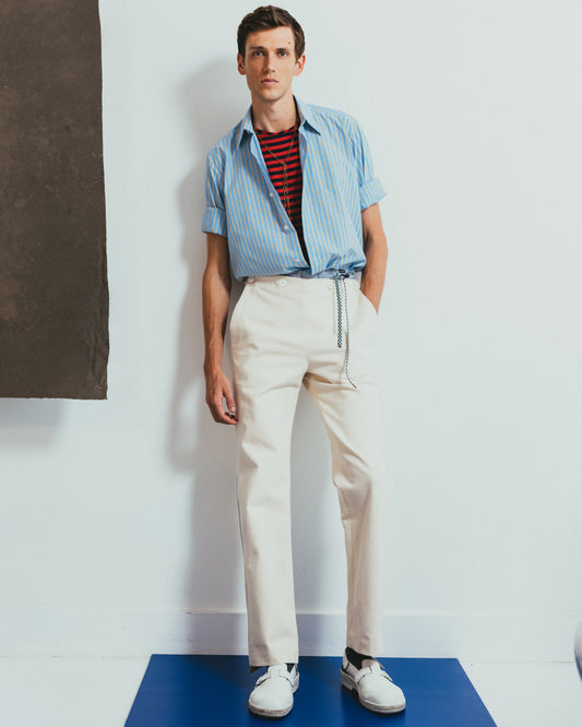 Frank pant in canvas denim