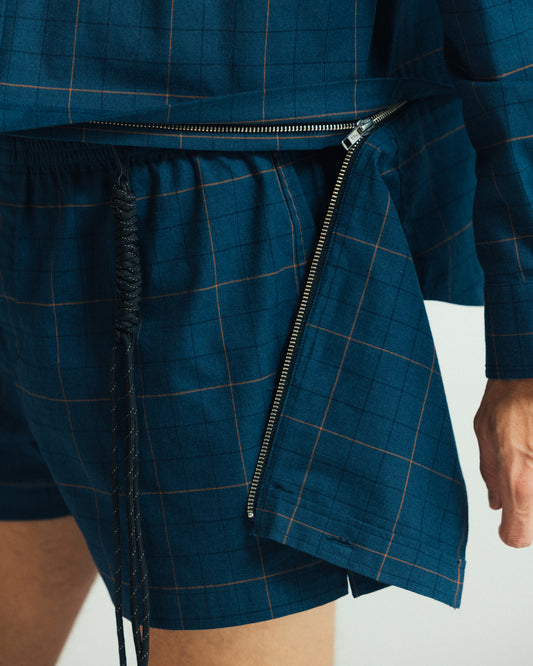 Pablo short in windowpane