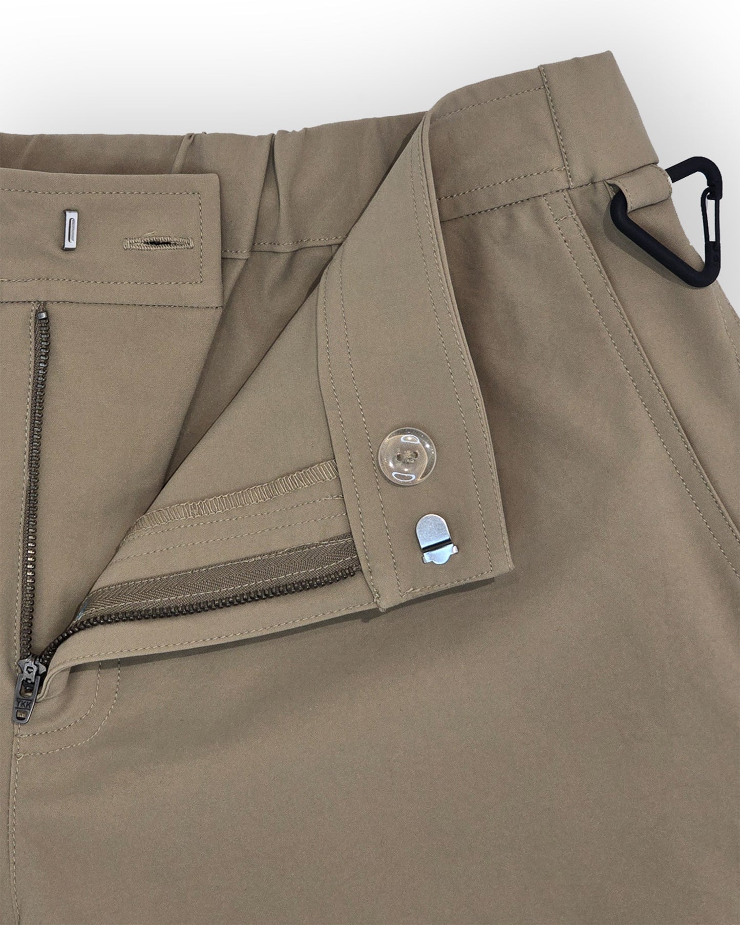 Mason short in khaki
