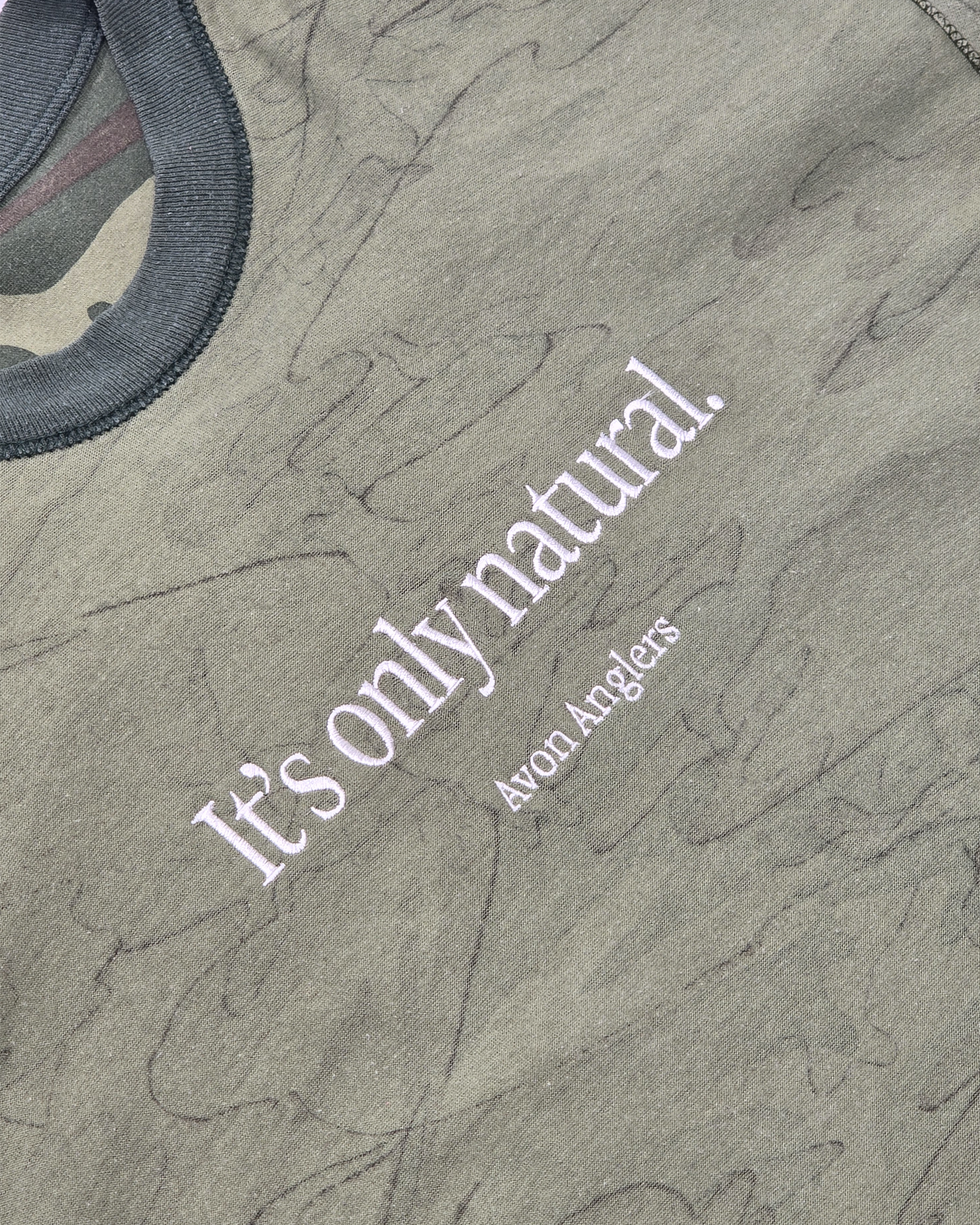 RE: embroidered camo 'natural' t-shirt