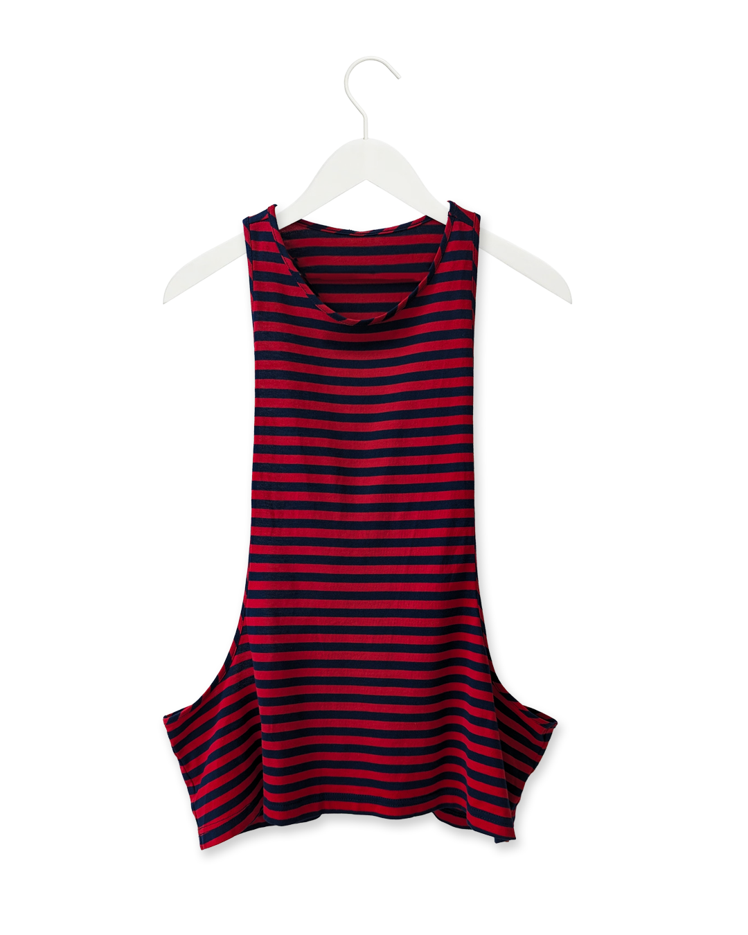 Scoop Tank in Red & Navy Stripe