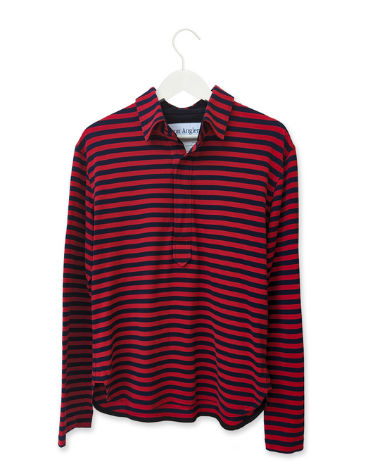 Rugby in Red & Navy Stripe