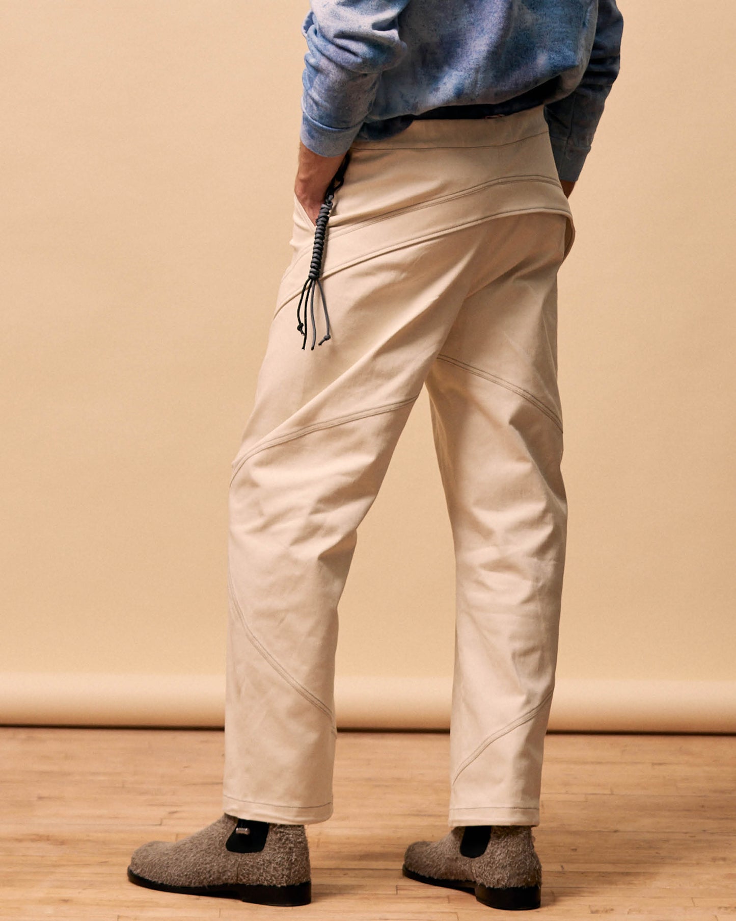 Pant in Oat Twill