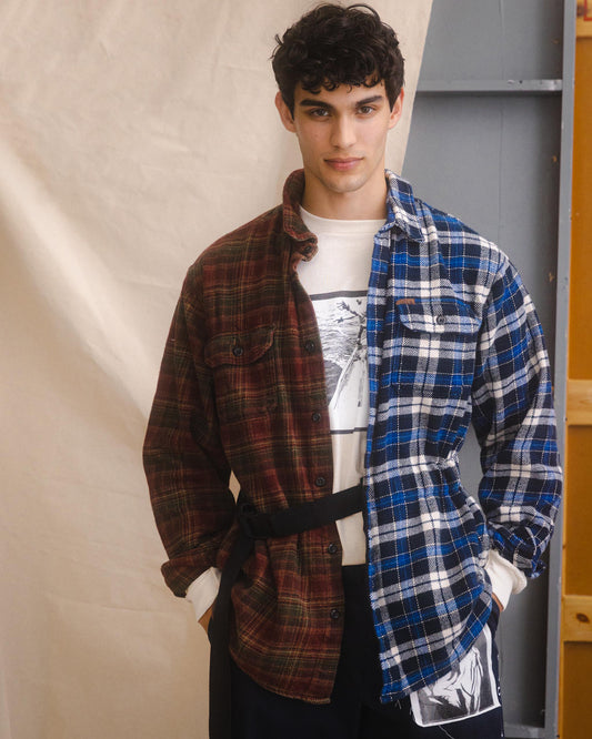Spliced Heavy Flannel with Belt