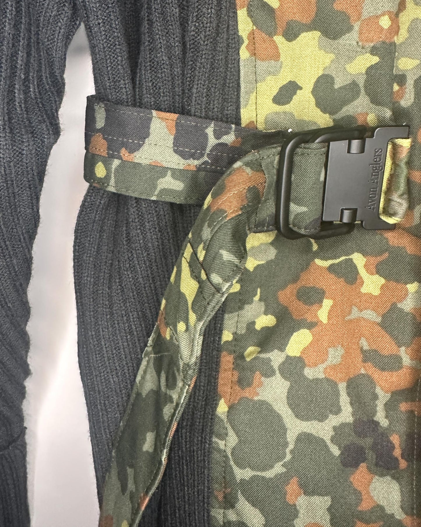 Spliced Woven & Knit Jacket - Flecktarn