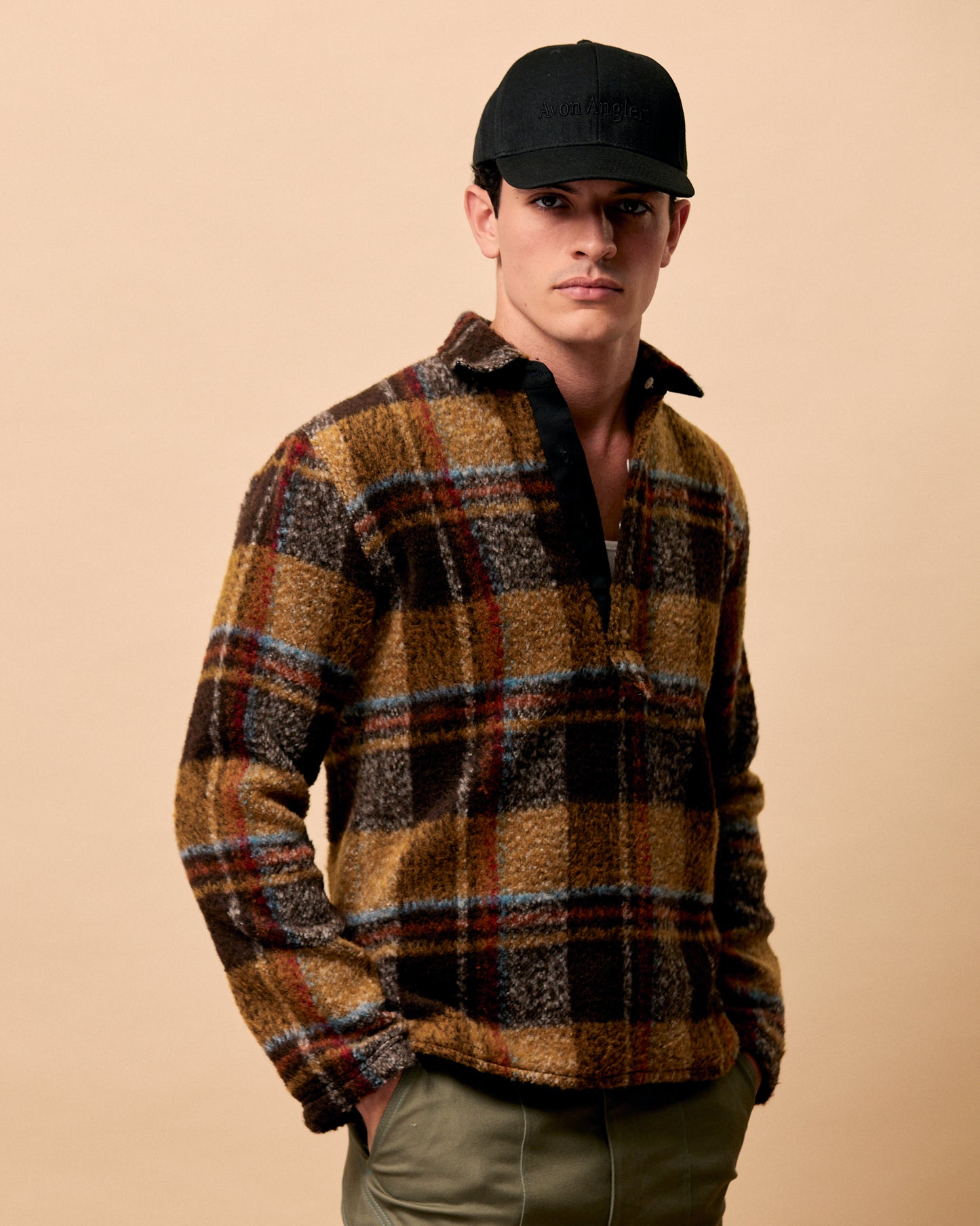 Rugby in Plaid Mohair