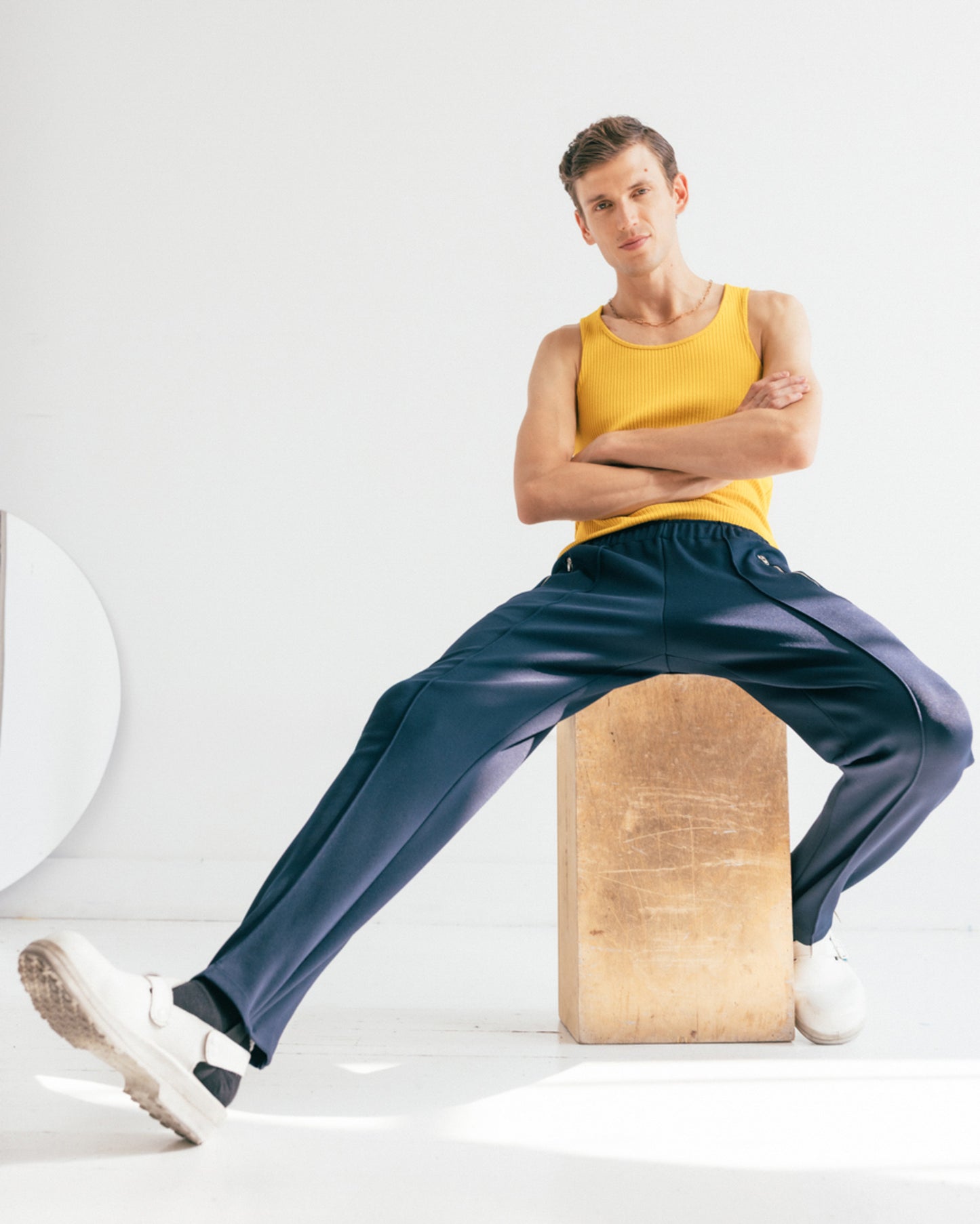 Murray track pants in navy