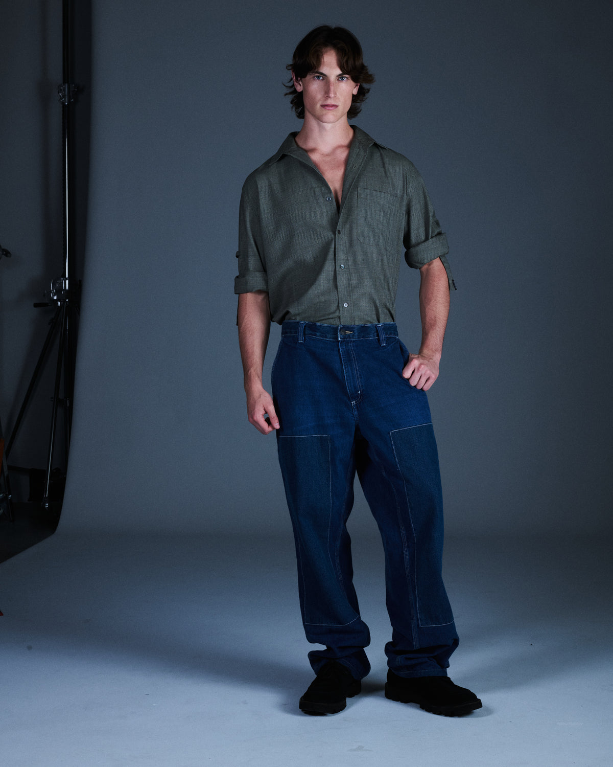 RE: Denim patch pants