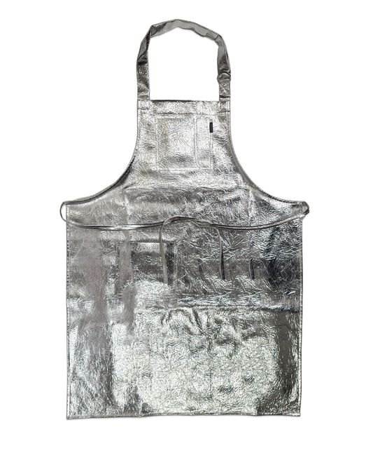 Apron in silver