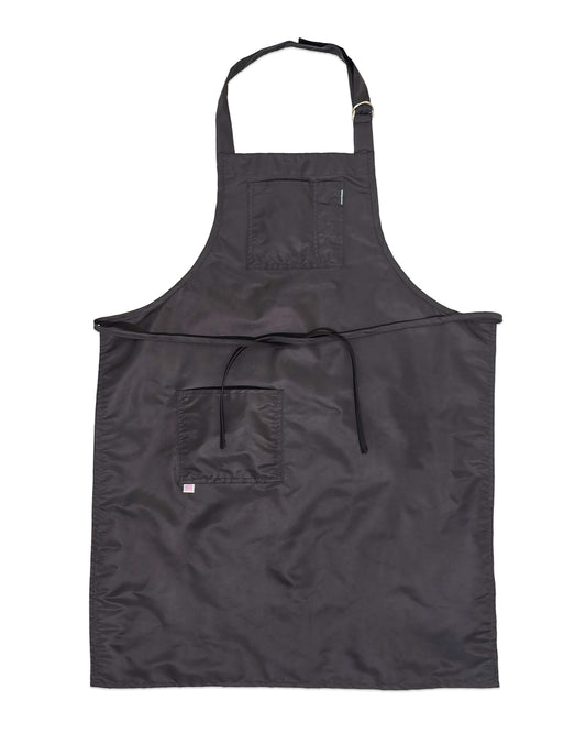 Apron in black nylon