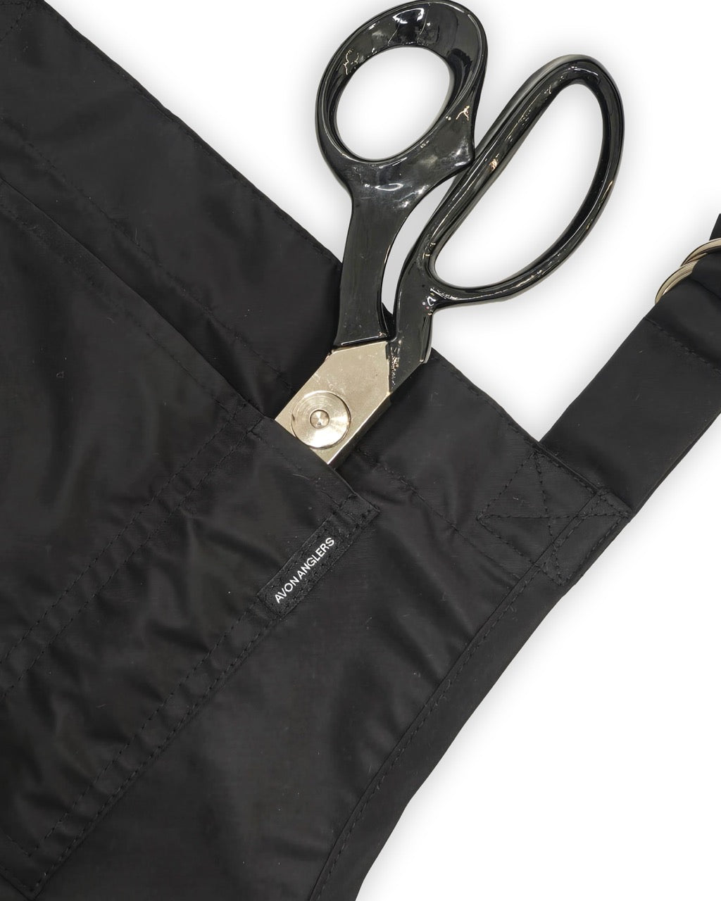 Apron in black nylon