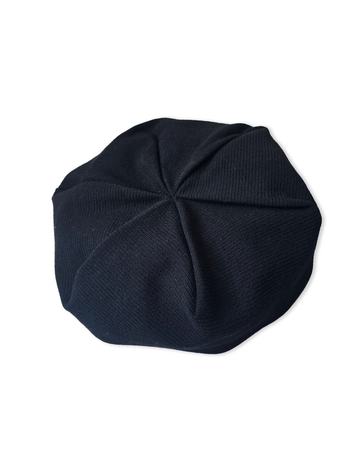 Tam in black twill