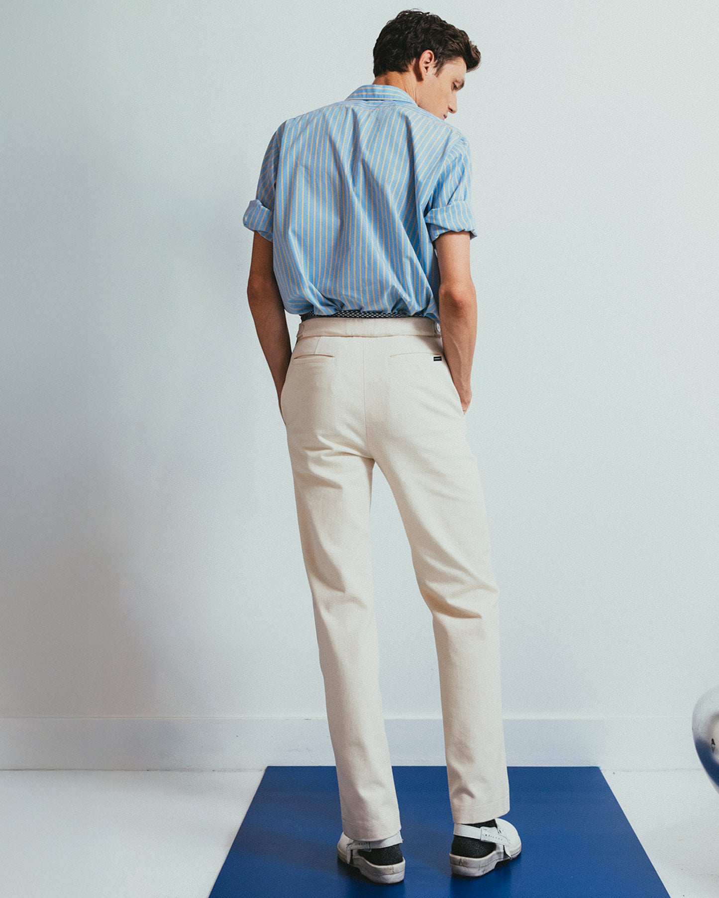 Frank pant in canvas denim