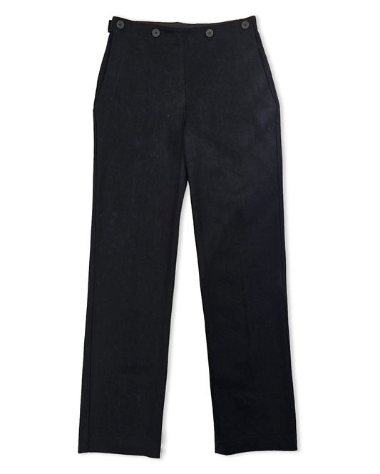 Frank pant in black denim