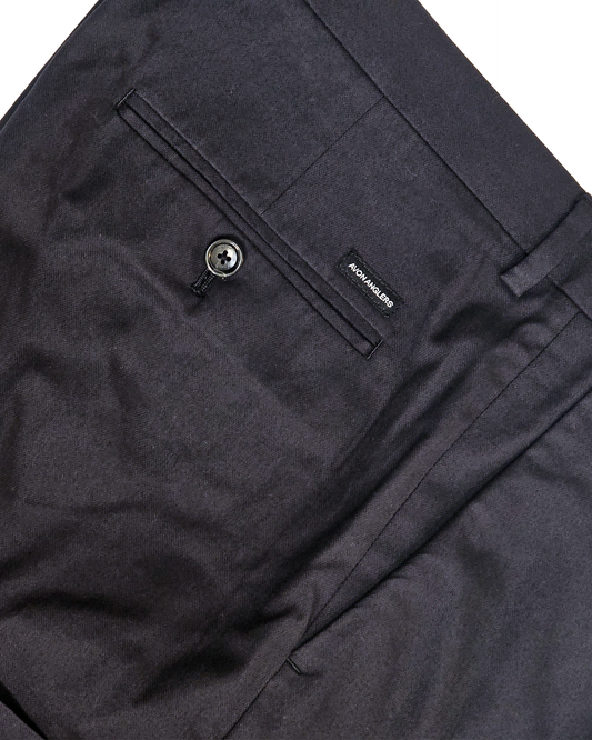 RE: Stitched crease trouser in black