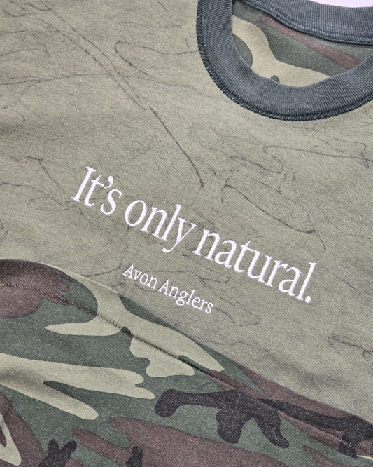 RE: embroidered camo 'natural' t-shirt