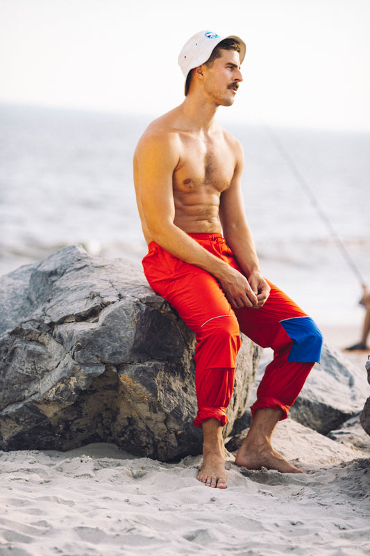 Frank Shorter Track Pant - Red