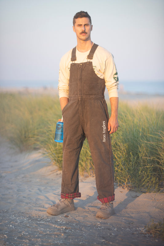 Overall - Green Flannel Lined