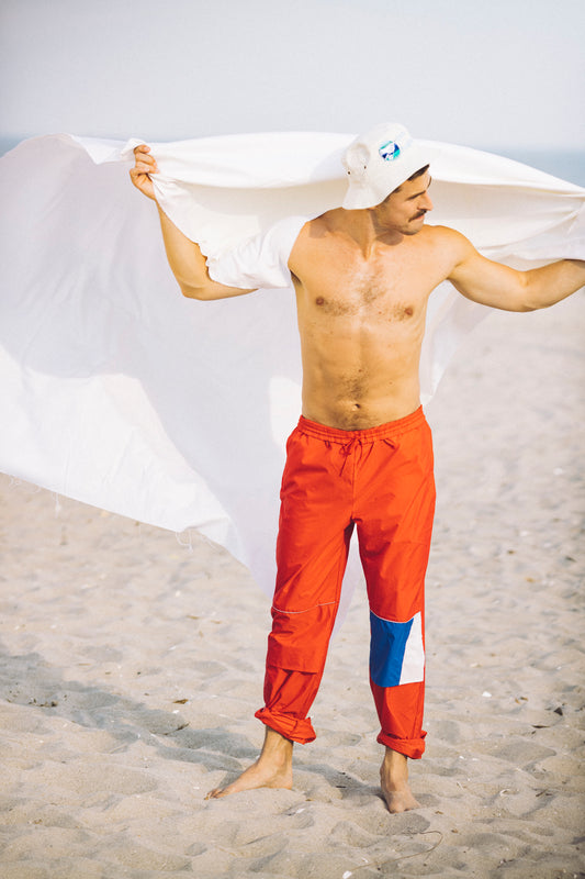 Frank Shorter Track Pant - Red