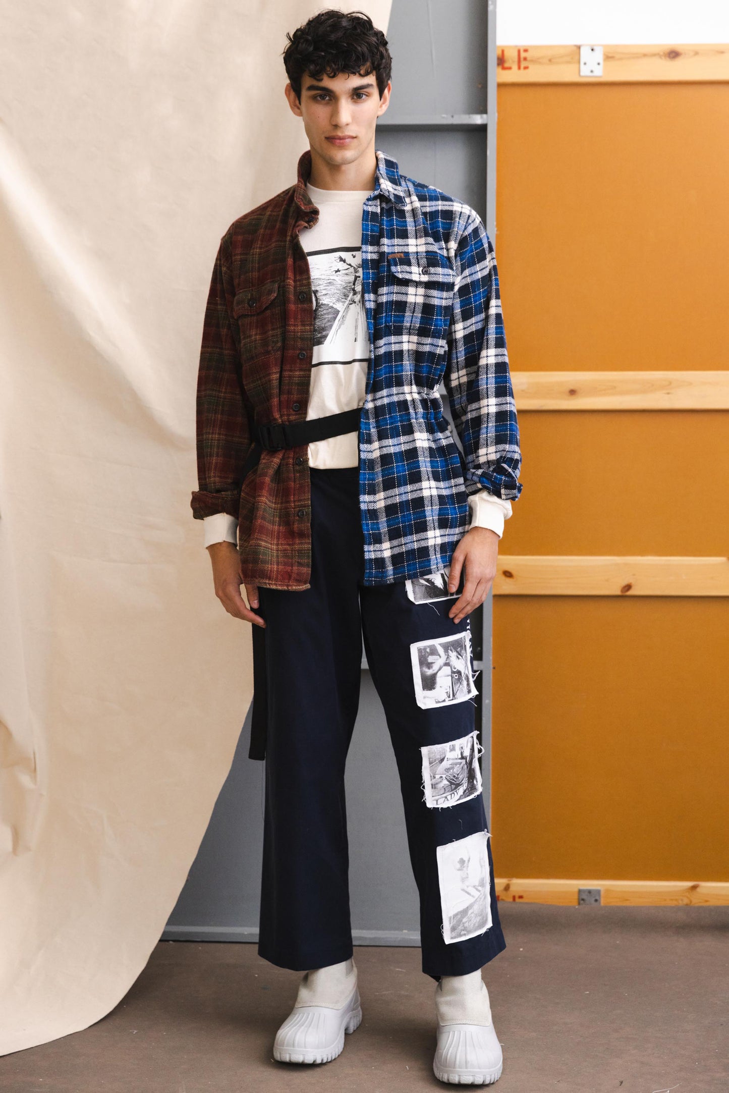 Spliced Heavy Flannel with Belt